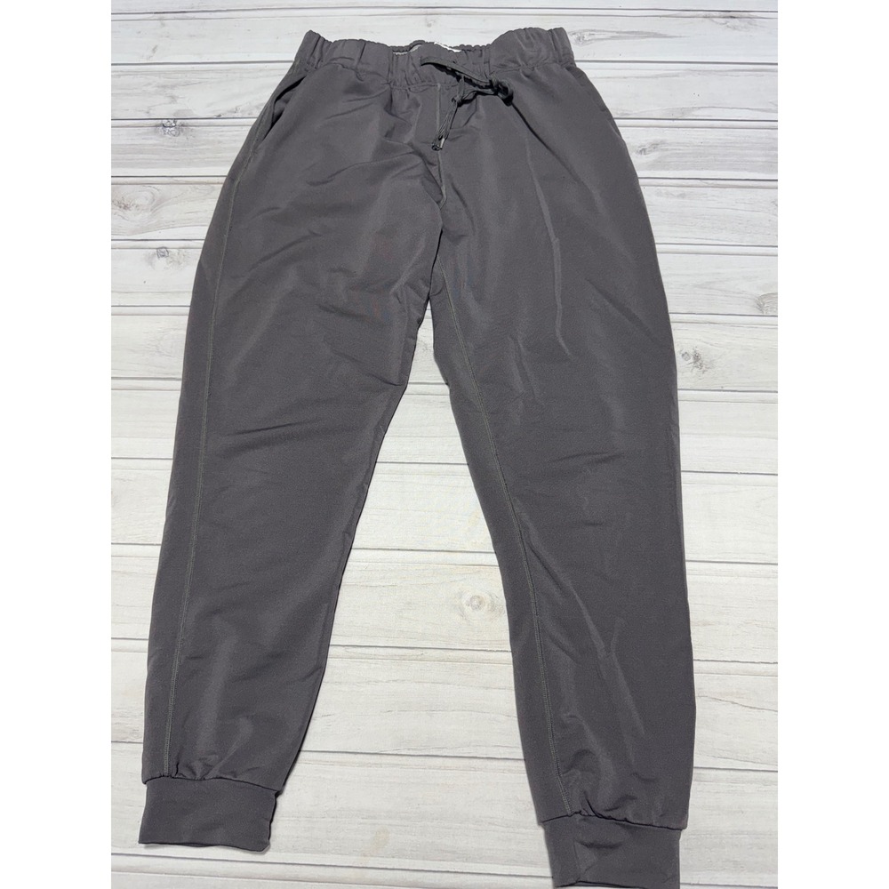 Woolx Joggers Womens Med Gray Merino Wool Blend Lola Athletic Drawstring Stretch